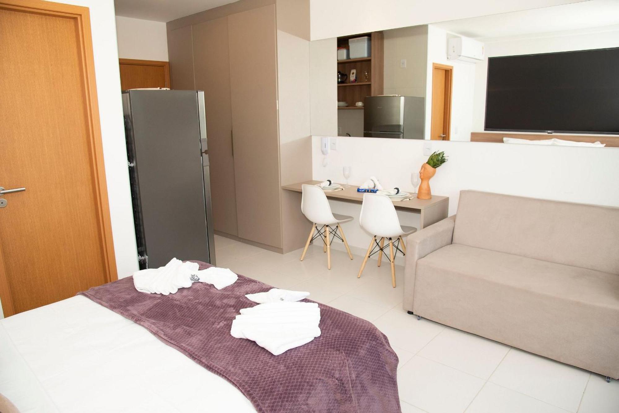 Charmoso Estudio Em Muro Alto Com Vista Piscina *